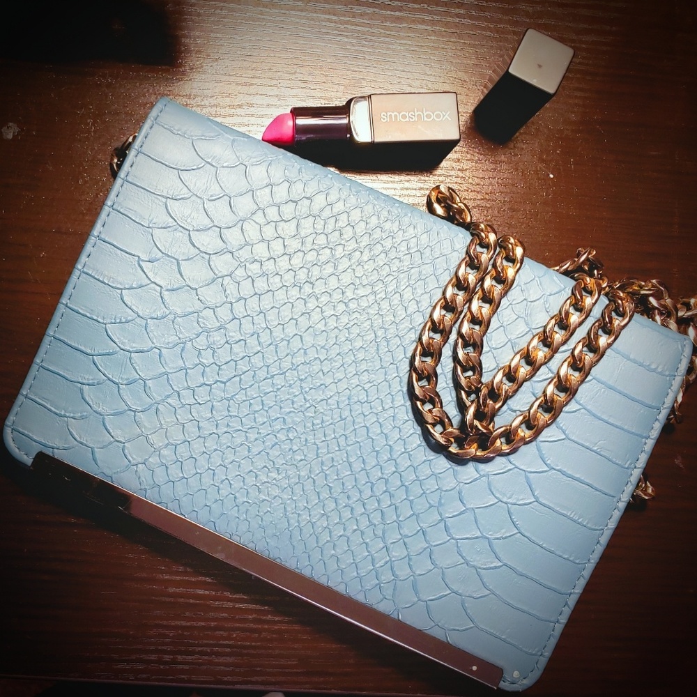 Mossimo snake print clutch